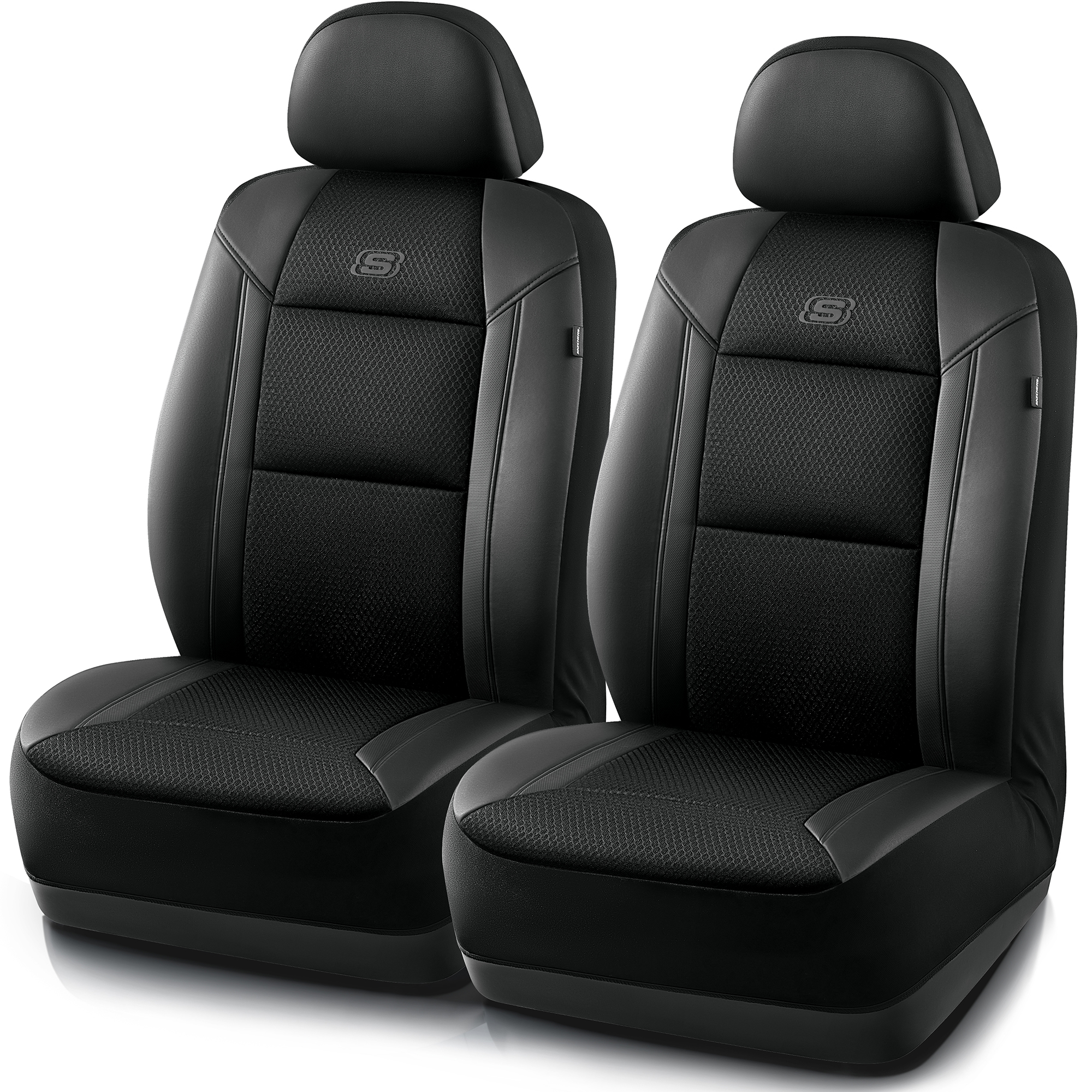 Skechers Air-Cooled Memory Foam Car Seat Covers, Black
