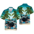 thumbnail image 2 of Camisas con estampado 3D de palmeras para hombres y mujeres, camisas hawaianas de moda, camisas casuales de playa de manga corta, blusa de un solo pecho, ropa femenina, 2 of 4