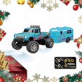 thumbnail image 1 of Mini Rc Monster Truck Usbc Rechargeable Underflow With Trailer,1:64 Scale Alloy, 1 of 5