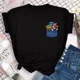 thumbnail image 3 of Camiseta informal de manga corta de verano, camiseta de algodón de tendencia dulce con puntadas superiores, ropa para niños, camisetas gráficas de moda para niños y niñas, 3 of 5