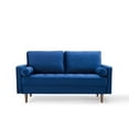 thumbnail image 6 of Valour Performance Velvet Loveseat Navy, 6 of 8
