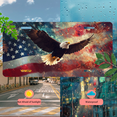 thumbnail image 5 of 1 Pcs 2D Flat License Plate Covers & Frames, American Eagle with For Decorative Front, Waterproof For Decoration Aluminum License Plate Covers & Frames Cover For Men Women, 12" X 6", 5 of 7