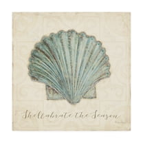 Trademark Fine Art 'Beach Treasures I Christmas' Canvas Art by Emily Adams