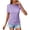 Purple, variant on WHEANG Women's Crew Neck Ruched Short Sleeve Tops, Fashion Blouses Comfort Versatile Daily Outfit Summer Tops for Women, Solid Color Casual T Shirts for Women(Color Red Size 2XL)