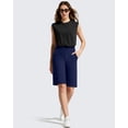 thumbnail image 7 of G4Free EverGoing Women's Bermuda Shorts with Pockets 10" - Knee Length Athletic Casual Long Shorts, 7 of 7