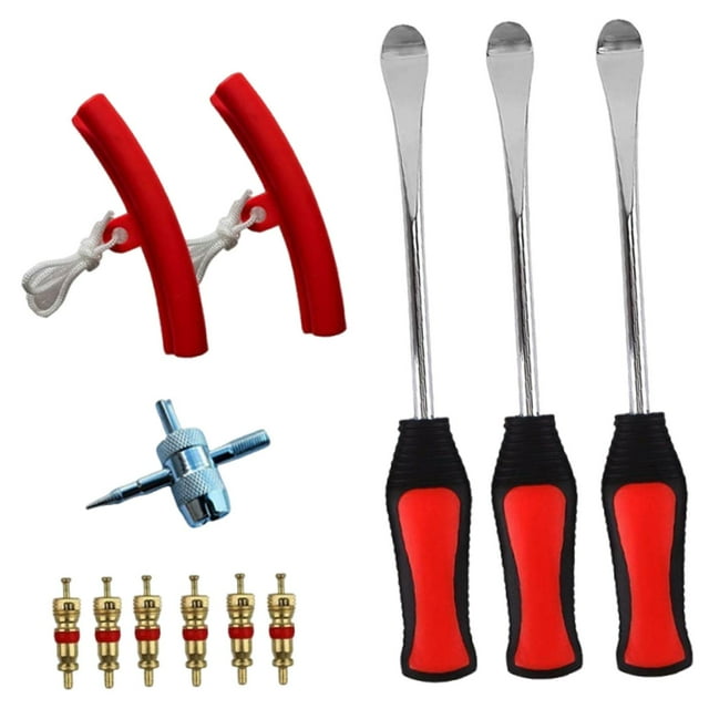 koolsoo Auto Motorbike Tire Changing Spoons Tool Set Accessories with Rim Protection 12Pcs