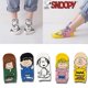 thumbnail image 2 of Calcetines de barco de dibujos animados de Snoopy, figura de anime, Charlie Brown, Lucy, Sally, lindos calcetines finos de verano para hombres y mujeres, calcetines de algodón transpirables, regalo, 2 of 5