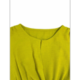 thumbnail image 4 of Vestido Midi Informal de Verano Sin Mangas para Mujer, Ajustado, con Lazo en la Cintura, , para Vacaciones, 2025 Amarillo L, 4 of 10
