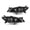 Clear lens Black Housing Clear Reflector, variant on CROSSDESIGN Headlight Fit for Mazda 3 Sedan 2004-2009