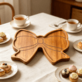 thumbnail image 5 of ACDANC 2026 New Christmas Serving Tray Platter Charcuterie Board Wooden Serving Dish Cutting Board Rustic Farmhouse Table Plate for Cheese Food Fruit Serving Platter 19Cm, 5 of 6