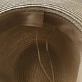 thumbnail image 3 of Tejiojio Fall Unisex Wide Straw-Hat Straw Sunshade Panama Roll Up Fedora Beach Sun Hat, 3 of 4