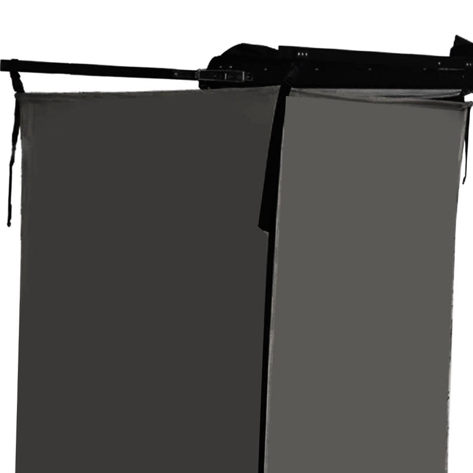 Kuntesetty Vehicle Side Shower Tent,Changing Dressing Room Hiking Bathroom Overland Outdoor Toilet Stall for Long Road Trips, Van ,Beach Black