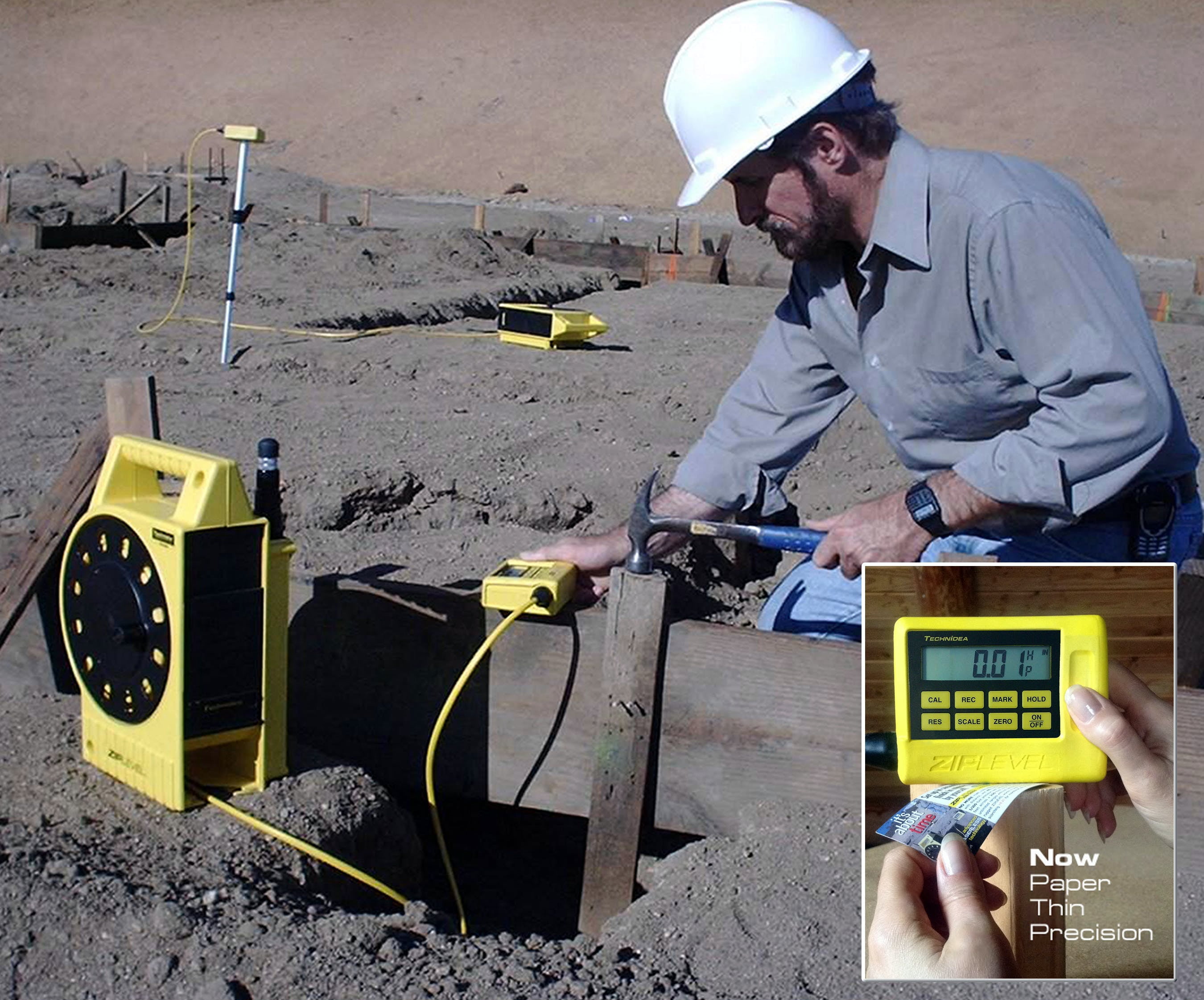 ZIPLEVEL PRO-2030B High Precision Altimeter Basic Leveling Tool – 75ft Cord, No Accessories