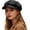 Dark Grey, variant on Women's Newsboy Cap, Retro Solid Color Denim Hat Flat Cap Visor Painter Beret Hat
