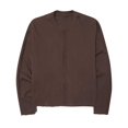 thumbnail image 4 of Curuila Mens T Shirt Long Sleeve Solid Color Crew Neck Pullover For Men Loose Fit Comfortable Tops Brown Size 2Xl, 4 of 4
