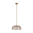 thumbnail image 6 of 1-Light Convertible Pendant or Semi-Flush in Natural Brass, 6 of 7