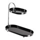 thumbnail image 5 of Organizador de baño de 2 capas, estante de almacenamiento artesanal para anillos, perfumes y mostrador Negro, 5 of 8