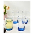 thumbnail image 2 of LeadingWare  Hi Ball Oval Halo Acrylic Drinking Glasses Set of 4 (15oz) - 3.35" W x 3.35" L x 5.9" H Blue-HandWash Only, 2 of 5