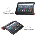 thumbnail image 3 of Dteck Case for All-New Amazon Kindle Fire HD 8 & 8 Plus Tablet (12th Generation/10th Generation, 2022/2020 Release) 8", Slim Folding Stand Cover with Auto Wake/Sleep,Winered, 3 of 8