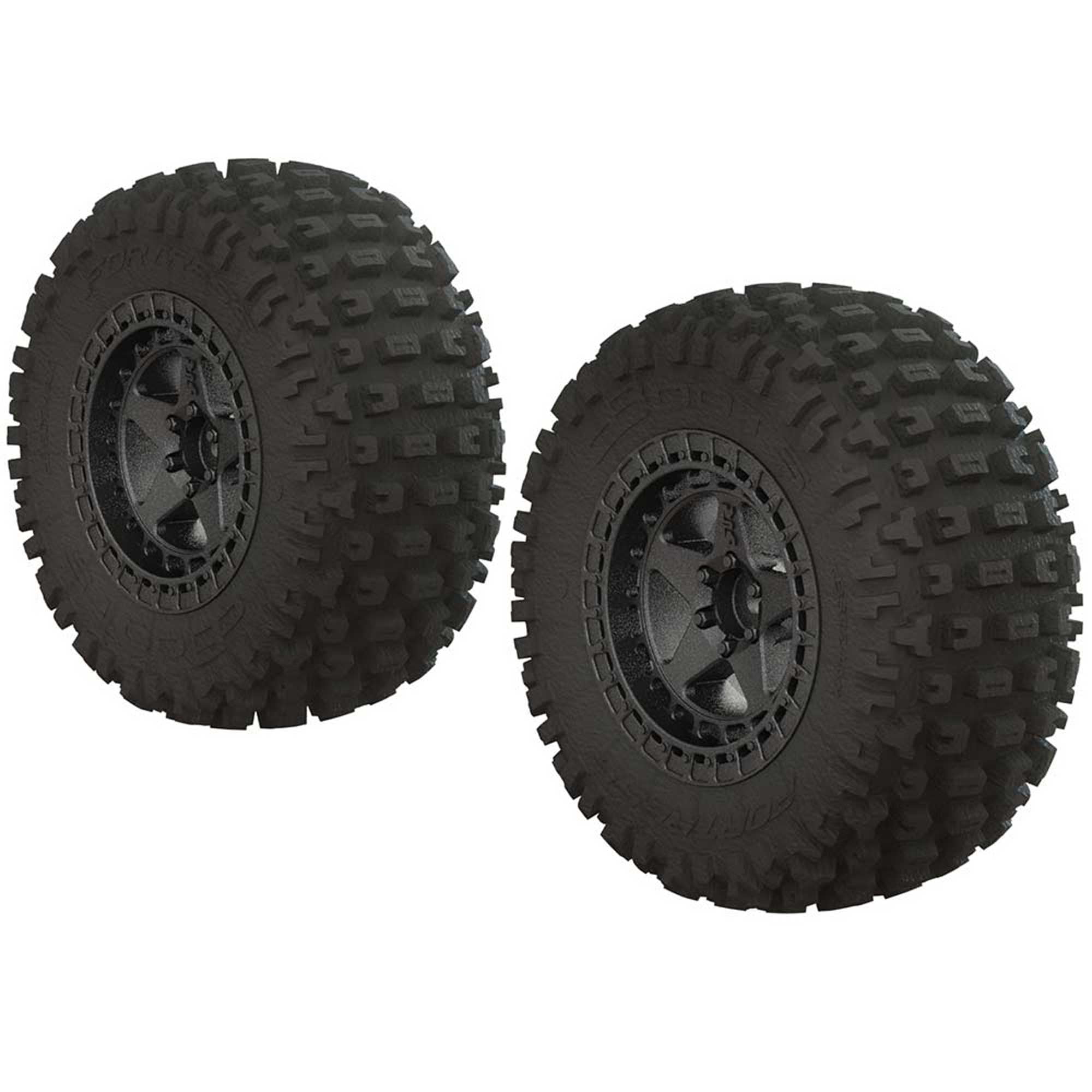 Pneus DBoots Hoons 42/100 – 2.9″ Beltés, Pré-collés, Jantes 17mm, Pour ARRMA, 2 Unités