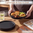thumbnail image 6 of Onader 6 Piece Serving Plates, 7.87 inch Dishes Set for Home Kitchen, Premium Dinner Plates for Salad Steak Dessert Fruit and Pasta, Microwave & Dishwasher Safe, Matte Black, 6 of 9