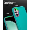 thumbnail image 2 of Case for Samsung Galaxy S23 FE 6.4-Inch, Heavy Duty Rugged & Dual-Layer with C Port Protection, Shockproof Anti dust Scratch Matte  Phone Case Back Cover for Samsung S23 FE 5G, Mint, 2 of 7