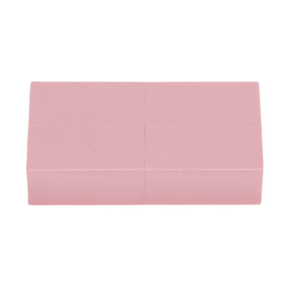 Unique Bargains Comfortable Sponge Nail Buffers for Salons DIY Pink 8 Pcs
