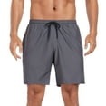 thumbnail image 3 of RELLECIGA Maillots de Bain pour Hommes Gris, Shorts de Planche à Séchage Rapide avec Poches, 3 of 6