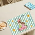 thumbnail image 3 of nvzhuang Easter Placemats Bunny Egg Wreath Placemat for Kitchen Dinner Holiday Party Decor, 3 of 5