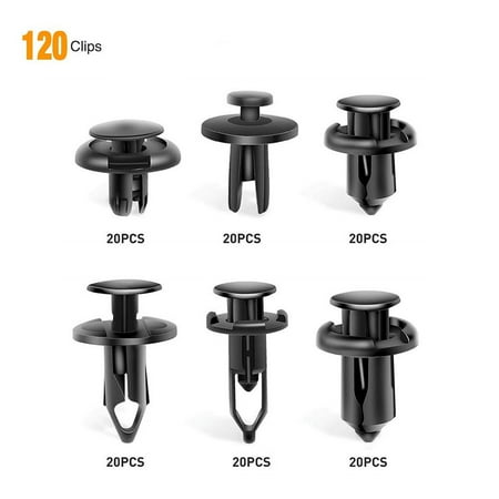 

ankishi 121PCS Bumper Push Rivet Clips Expansion Screws Replacement Kit Fastener Removing Tool Set