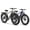 Blue + Green, variant on 2 Pack Electric Bikes for Adults 1800W Peak Motor up to 70Miles Range 28 mph Max Speed 26" x 4" Fat Tire Mountain E Bike 48V 15AH Battery 7 Speed off Road Ebike Front Fork Suspension, UL2849 by SGS
