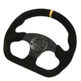 thumbnail image 1 of Suede Steering Wheel,Car Steering Wheel Black Universal Steering Wheel Holes Steering Wheel High-End Performance, 1 of 14