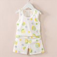 thumbnail image 2 of UAYOTSE Toddler Baby Cute Pajamas Short Sleeve 2-Piece Set Soft Breathable Loungewear Dailywear Sleepwear for Spring Summer Boys Girls,Sizes 3-4 Years, 2 of 4