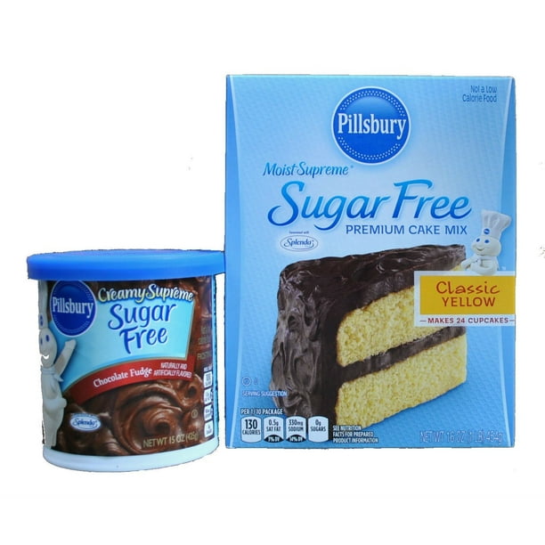 Pillsbury Sugar Free Cake & Frosting Bundle 2 Items Pillsbury Moist