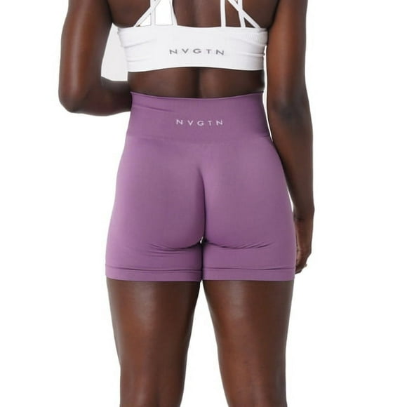 NVGTN Shorts en Spandex Unis Sans Coutures pour Femmes Collants Doux d'Entraînement Tenues de Mise en Forme Pantalons de Yoga Vêtements de Gym