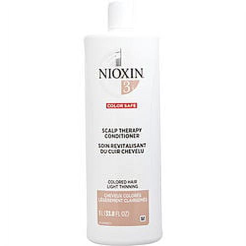 Système 3 Revitalisant de Traitement du Cuir Chevelu pour Cheveux Fins Chimiquement Améliorés par Nioxin pour Unisexe - 33,8 oz Scalp Thérapie