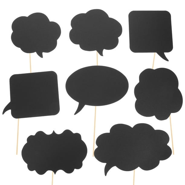 20 piezas de pizarras de papel para selfies, ideales para escribir mensajes y crear fiestas DIY: bodas, cumpleaños, despedidas de soltera y compromisos.