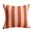 thumbnail image 2 of Taicans Outdoor Waterproof Pillow Cover 18x18 Inch – Geometric Stripe Patterns for Home Sofa Chair Cushion,Nylon Spandex Simple Design,Indoor Yard Balcony Decor,1pc, 2 of 6