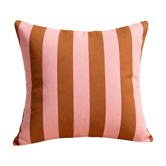 Dvumao Outdoor Waterproof Pillow Cover, Geometric Stripe Cushion Cover for Garden, Balcony and Indoor Use