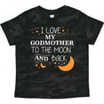 thumbnail image 3 of Inktastic I Love My Godmother to the Moon and Back Boys or Girls Toddler T-Shirt, 3 of 5