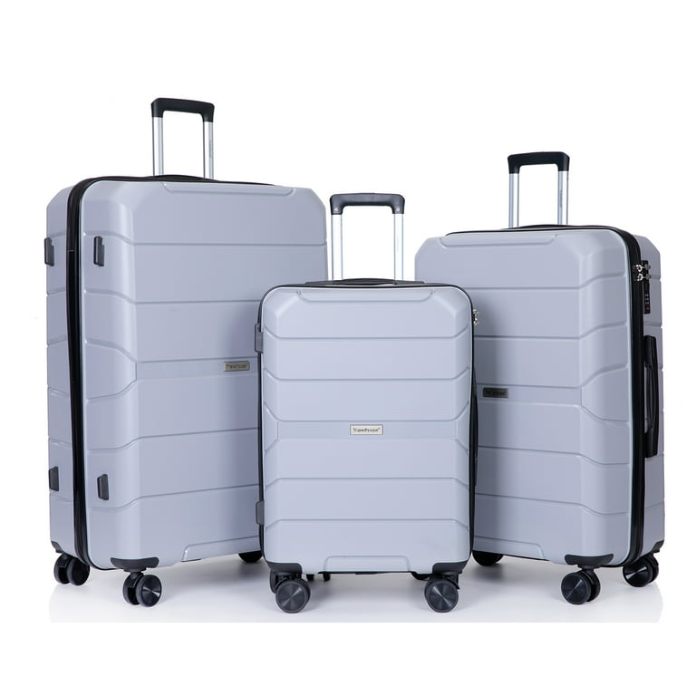 Dropship Hardshell Suitcase Spinner Wheels PP Luggage Sets Lightweight  Suitcase With TSA Lock,3-Piece Set (20/24/28) ,Light Blue to Sell Online at  a Lower Price
