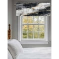 thumbnail image 3 of Valance Curtains for Kitchen Windows Abstract Marble TextureRod Pocket Valance Modern Black White Gold Stone ArtShort Window Curtain Topper for Bedroom Living Room Bathroom 42x12in,1&nbsp;Panel, 3 of 9