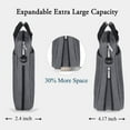 thumbnail image 2 of Padded Laptop Bag  17.3 Inch Expandable Waterproof Messenger Bag for Work Travel Fits Most 17-18 Inch Laptops - Men Women Compatible Gray, 2 of 6