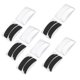 thumbnail image 1 of 10 Pairs Eyelash Extension Gel Pad Reusable Silicone Lash Extension Gel Pad Notched Black White, 1 of 5