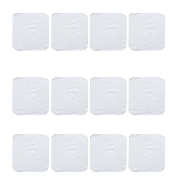 12 piezas de tela de vapor de algodón para el hogar, tela antiadherente reutilizable, bollos al vapor, almohadillas de vapor para bollos de albóndigas al vapor (blanco)