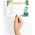 thumbnail image 3 of Inkdotpot Wishes For Baby Cards For Baby Shower - Boy, Girl Baby Shower Party Collection, Dinosaur Theme, Wishes For The Baby Cards, Activities Party Supplies - Pack Of 50, 3 of 6