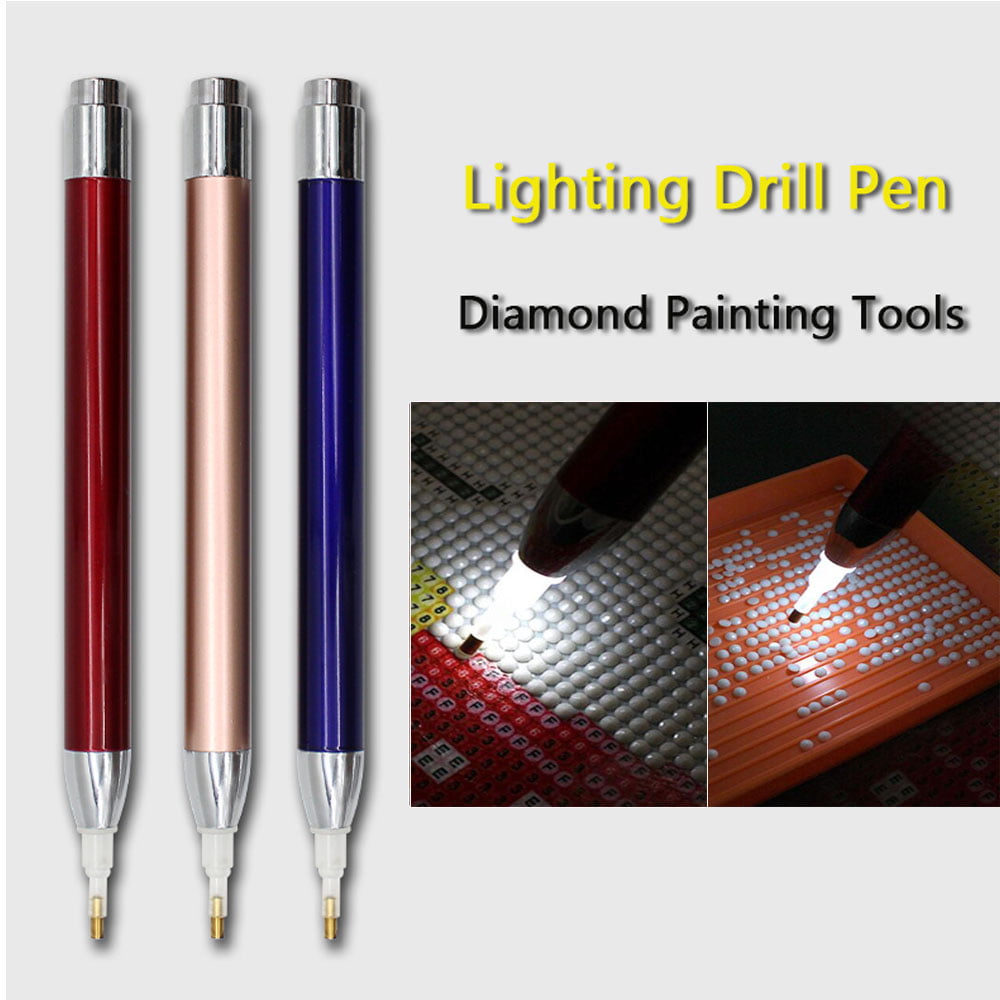 3 Pcs DIY Diamond Painting Drill Pen Cross Stitch Crafts Sewing Tool Accessories 