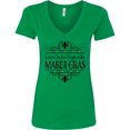 thumbnail image 3 of Inktastic Laissez Les Bon Temps Rouler Mardi Gras Women's V-Neck T-Shirt, 3 of 5