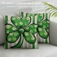 thumbnail image 3 of Nawypu  St Patricks Day Pillow Covers 18x18 Spring Farmhouse Decor Throw Pillow Covers Lucky Shamrock Decorations Throw Cushion Case for Home Decorations, 3 of 5
