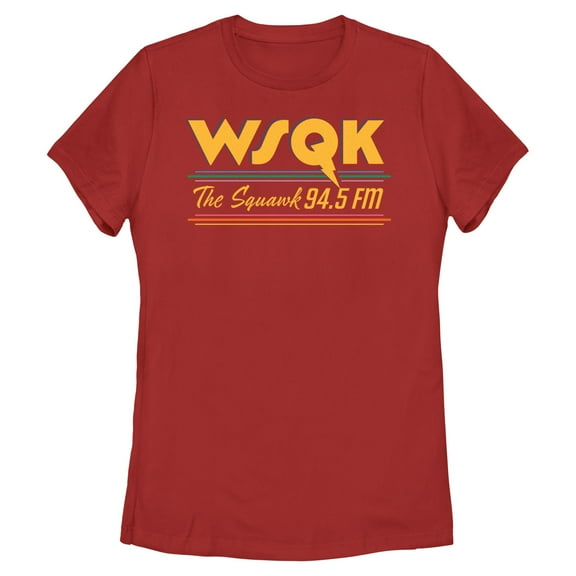 Netflix Women's Stranger Things Vintage Radio The Squawk WSQK T Shirt